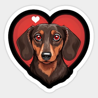 dachshund dog lover Sticker